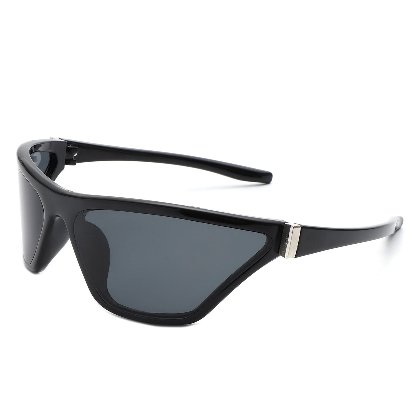 Luminize - Square Mirrored Wrap Around Sport Sunglasses